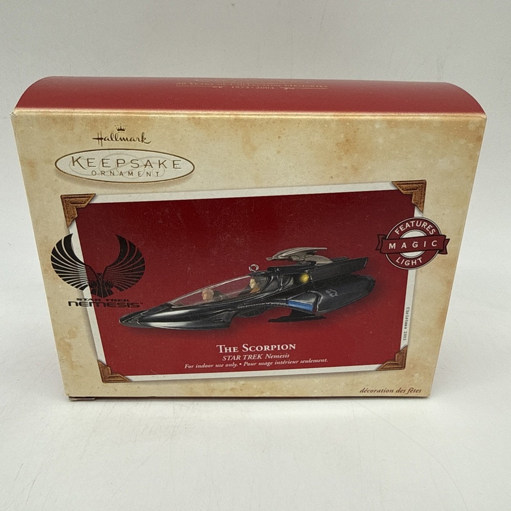 Hallmark Keepsake Ornament The Scorpion Star Trek Nemesis 2003 Magic Light